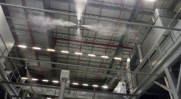霧王提供的車間加濕設(shè)計方案很合理，操作方便！